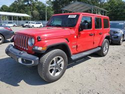 Jeep salvage cars for sale: 2021 Jeep Wrangler Unlimited Sahara