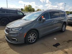 Salvage cars for sale at Woodhaven, MI auction: 2021 Chrysler Pacifica Touring L