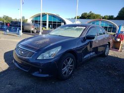 Salvage cars for sale at East Granby, CT auction: 2010 Infiniti G37