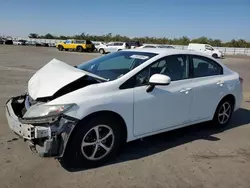 Salvage cars for sale at Fresno, CA auction: 2015 Honda Civic SE