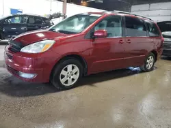 Salvage cars for sale at Blaine, MN auction: 2004 Toyota Sienna XLE