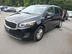 Salvage cars for sale at Glassboro, NJ auction: 2015 KIA Sedona LX