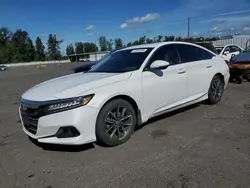 Salvage cars for sale at Portland, OR auction: 2021 Honda Accord EXL