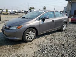 Honda salvage cars for sale: 2012 Honda Civic LX