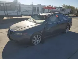 Salvage cars for sale at Sacramento, CA auction: 2005 Acura TSX