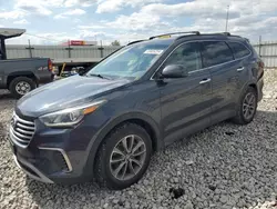 Salvage cars for sale at Cahokia Heights, IL auction: 2017 Hyundai Santa FE SE