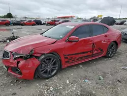 Salvage cars for sale at Cahokia Heights, IL auction: 2018 Acura TLX TECH+A