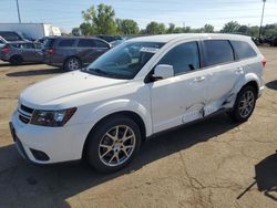 Salvage cars for sale at Woodhaven, MI auction: 2017 Dodge Journey GT