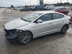 Salvage cars for sale at Miami, FL auction: 2018 Hyundai Elantra SEL