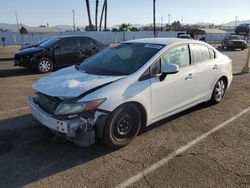 Salvage cars for sale at Van Nuys, CA auction: 2012 Honda Civic LX