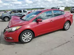 Salvage cars for sale at Grand Prairie, TX auction: 2014 KIA Forte EX