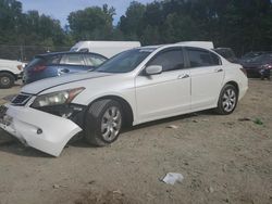 Salvage cars for sale at Waldorf, MD auction: 2008 Honda Accord EXL