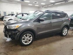 Salvage cars for sale at Davison, MI auction: 2018 Ford Escape SE