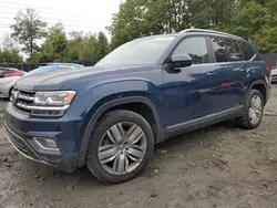 Salvage cars for sale at Waldorf, MD auction: 2019 Volkswagen Atlas SEL