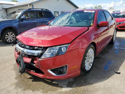 Salvage cars for sale at Pekin, IL auction: 2011 Ford Fusion Hybrid