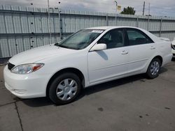 Toyota Vehiculos salvage en venta: 2003 Toyota Camry LE