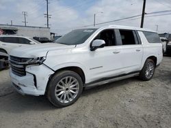 Chevrolet salvage cars for sale: 2021 Chevrolet Suburban K1500 LT