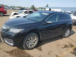 Salvage cars for sale at Woodhaven, MI auction: 2018 Acura RDX