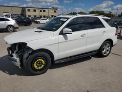 Salvage cars for sale at Wilmer, TX auction: 2015 Mercedes-Benz ML 350