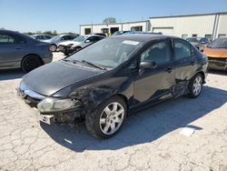 Salvage cars for sale at Kansas City, KS auction: 2011 Honda Civic LX