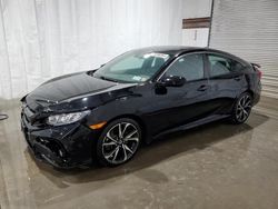 Salvage cars for sale at Leroy, NY auction: 2017 Honda Civic SI