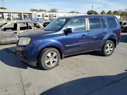 Salvage cars for sale at Sacramento, CA auction: 2013 Honda Pilot EX