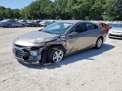 Salvage cars for sale at North Billerica, MA auction: 2022 Chevrolet Malibu LS