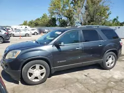 Salvage cars for sale at Bridgeton, MO auction: 2007 GMC Acadia SLT-2