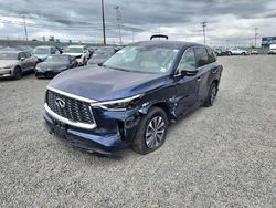 Salvage cars for sale at Hillsborough, NJ auction: 2022 Infiniti QX60 Pure