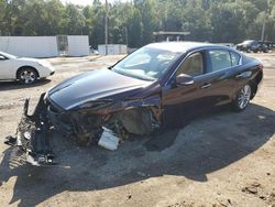 Salvage cars for sale at Grenada, MS auction: 2018 Infiniti Q50 Luxe