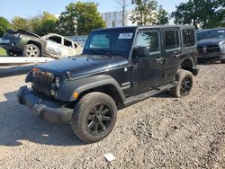 Salvage cars for sale from Copart Central Square, NY: 2015 Jeep Wrangler Unlimited Sport