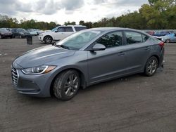 Salvage cars for sale at Ellwood City, PA auction: 2018 Hyundai Elantra SEL