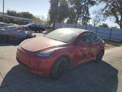 Tesla Model y salvage cars for sale: 2021 Tesla Model Y