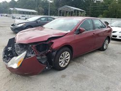 Salvage cars for sale from Copart Savannah, GA: 2017 Toyota Camry LE