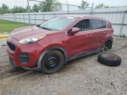 Salvage cars for sale from Copart Houston, TX: 2017 KIA Sportage LX