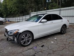 Vehiculos salvage en venta de Copart Austell, GA: 2017 Mercedes-Benz C 300 4matic