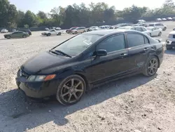 Salvage cars for sale from Copart Madisonville, TN: 2008 Honda Civic SI