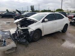 Salvage cars for sale at Miami, FL auction: 2017 Toyota Corolla L