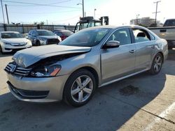 Salvage cars for sale at Los Angeles, CA auction: 2013 Volkswagen Passat SE