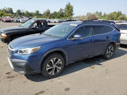 Salvage cars for sale at Woodburn, OR auction: 2020 Subaru Outback Limited