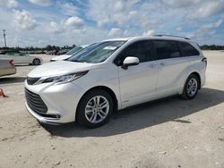 Salvage cars for sale at Arcadia, FL auction: 2021 Toyota Sienna Limited