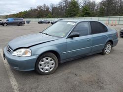 Salvage cars for sale at Brookhaven, NY auction: 2001 Honda Civic Base