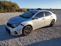 Salvage cars for sale at Taylor, TX auction: 2015 Toyota Corolla L