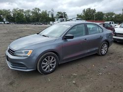 Volkswagen salvage cars for sale: 2015 Volkswagen Jetta SE