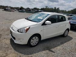 Salvage cars for sale at Arcadia, FL auction: 2015 Mitsubishi Mirage DE