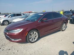 Salvage cars for sale at Cahokia Heights, IL auction: 2015 Chrysler 200 Limited