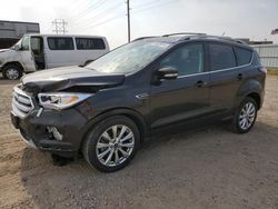 Salvage cars for sale at Bismarck, ND auction: 2018 Ford Escape Titanium