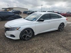 Salvage cars for sale at Temple, TX auction: 2021 Honda Accord Sport SE