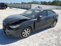 Salvage cars for sale at New Braunfels, TX auction: 2017 Mazda 3 Sport