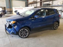 Salvage cars for sale at Eldridge, IA auction: 2021 Ford Ecosport Titanium